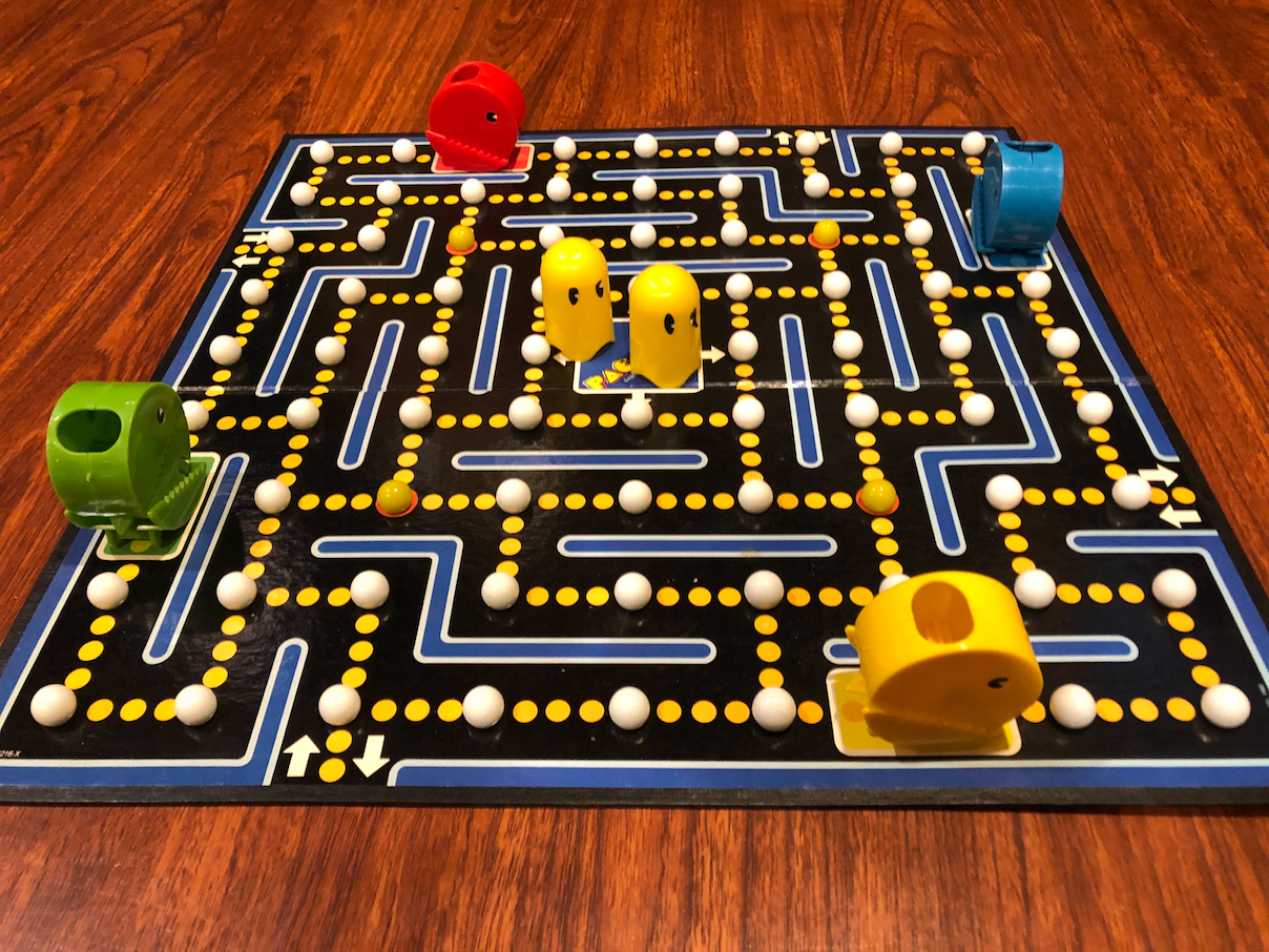 PAC-MAN VINTAGE BAORD GAME BY WADDINGTONS SPARES 