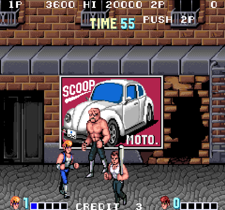Double Dragon arcade gameplay of the last mission and ending 